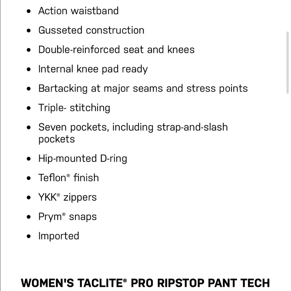 NWT 5.11 tactical womens ripstop pants size 6 regular green bdu hunting pants - Picture 4 of 8
